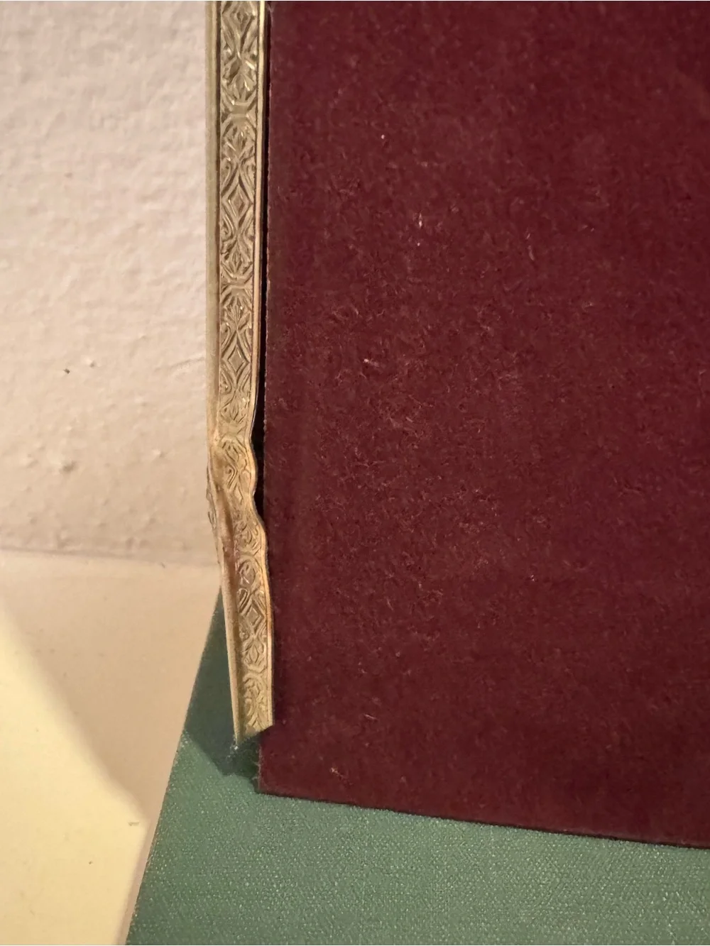 Vintage Brass 8x10 Victorian Style Picture Frame, No easel